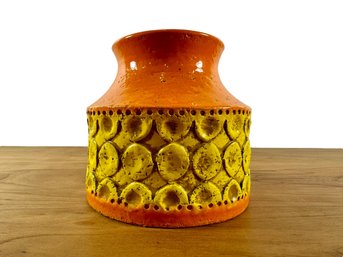 Bitossi Orange/Yellow Circles Vase