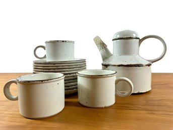 MidWinter Stonehenge Tea Set & Plates - 15 Pieces