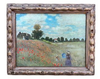 Poppies By Monet In An Elegant Gold Frame