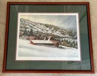 Signed And Numbered Ludlow, VT Framed Art Print