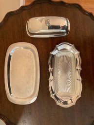 Butter Dish And Tray
