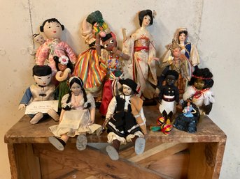 A Collection Of Dolls From Around The World