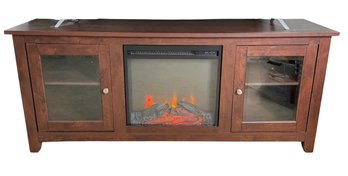 WALKER EDISON 58' Traditional Electric Fireplace TV Stand