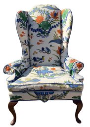 Colorful Classic Wing Chair S/h 19