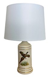 Porcelain Pheasant Table Lamp 22.5' H