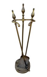 Solid Brass Fireplace Tools 28' H
