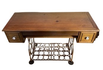Reproduction Pine Sewing Table