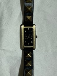 Watch With Long Studded Wristband