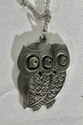 Owl Pendant On Chain
