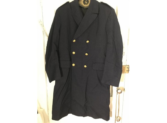 Vintage European Military Style Overcoat