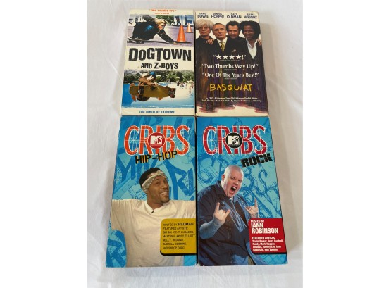 VHS Lot - DogTown & Z-Boys, Basquiat, And MTV Cribs - Hip Hop And Rock