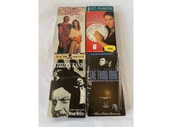 VHS Lot - Zardoz, The Art Of Card Manipulation, Citizen Kane, The Third Man