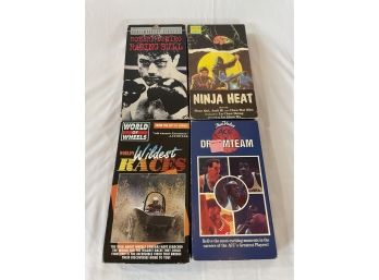 VHS Lot - Raging Bull, Ninja Heat, Wildest Races, Dream Team