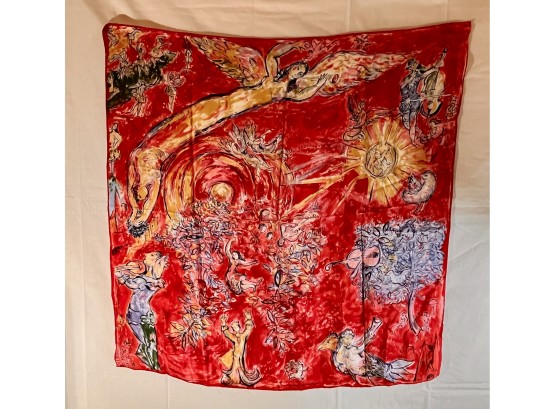 Vintage Chagall Metropolitan Opera Silk Scarf
