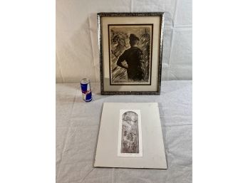 Two Signed Judaica Art Pieces