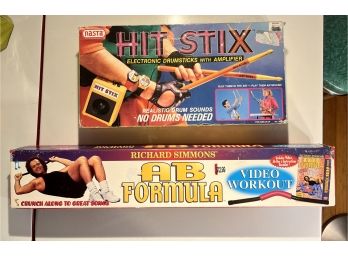 Vintage Richard Simmons Workout And Hit Stix Electronic DrumSticks