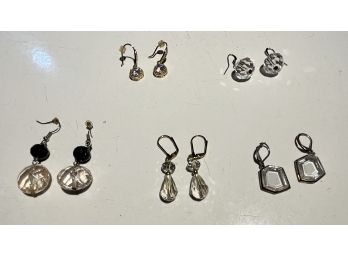 5 Sets Of Dangle Earrings