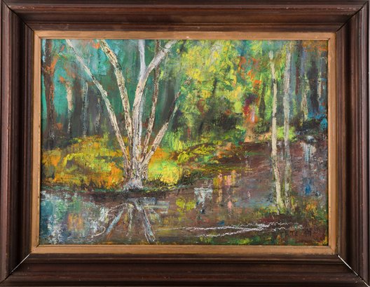 TATE Impressionist Oil On Board 'The Reflection'