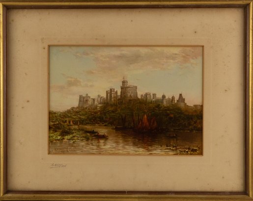 Landscape Facsimile Signed George Herbert McCord (1848-1909)'Windsor Castle'