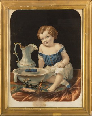 Portrait Print Lilly Martin Spencer(1822-1902)'The Little Navigator'