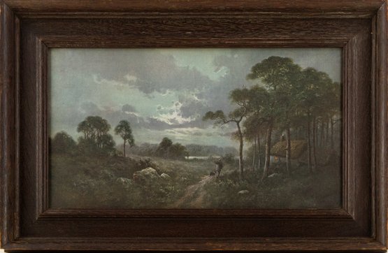 Landscape Print Signed J.W.Gozzard'Back Home'