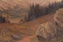Early 20th Century Original Oil 'Mountian Landscape'