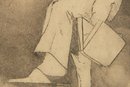 Yasuo Kuniyoshi (1889 - 1953) Portrait Engraving
