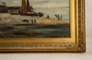 Meieadet Waterscape Oil On Canvas 'Seaside Town'