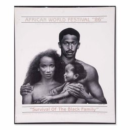 MAAH African World Festival '86' Art Poster