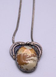 Plant Style Agate Necklace