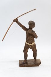 Small Vintage African Hand Carved Wood Sculpture