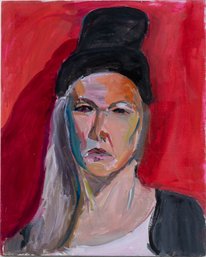 Contemporary Portrait Oil On Canvas 'Woman'