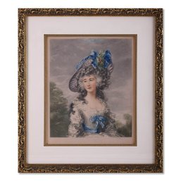 Vintage Traditional Lithograph On Paper 'Lady Sheffield'