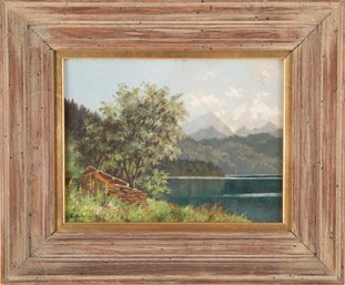 John Joseph Enneking(1841-1916) Landscape Oil On Canvas