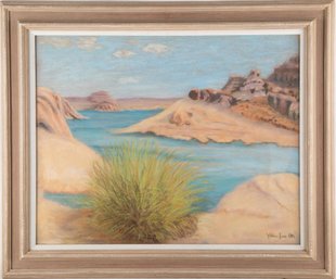 Signed By William Louis Otte (1871 - 1957) New York, California, Pastel / Paperboard