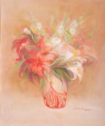 Impressionist Original Oil Painting 'Flower 4'