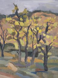 Original Modernist Oil Painting 'Autumn View'