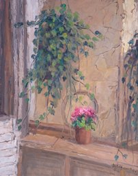 Impressionist Original Oil Painting 'Storefront'