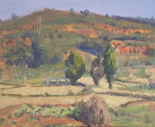 Impressionist Original Oil 'Country Landscape'