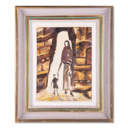 Arieh Allweil (1901 - 1967) Israel Listed Artist Oil
