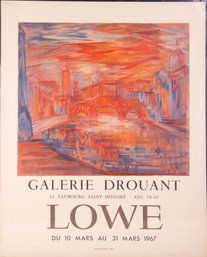 Lowe Galerie Drouant 1967 Dated Poster Print