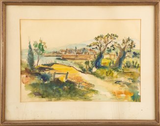 'Small Path' Watercolor Landscape