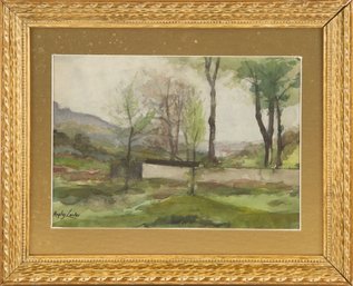 Landscape Watercolor Signed Hayley Lever