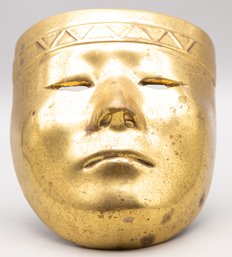 Golden Metal Mask Statue