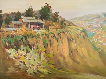 Bo Song Impressionist Original Oil On Canvas 'Phoenix Ridge 2'