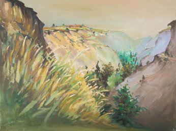 Bo Song Impressionist Original Oil Painting 'Phoenix Ridge 3'