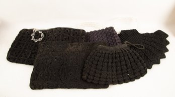 Varies Five Knitted Bag (Some With Transparent Handle)