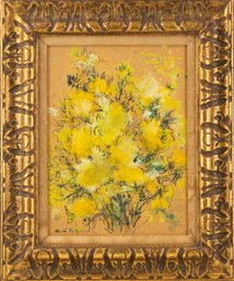 Rubi Roth (Born 1905)  New York  'A Bouquet Of Yellow Flowers'Pastel/Watercolor / Paper