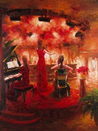 Lin HongdanImpressionist Original Oil Painting 'Performance 3'