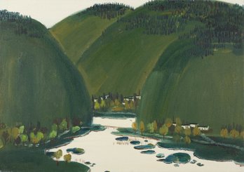 Shenglu Wang Impressionist Original Oil Painting 'Landscape'